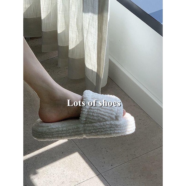 Dép Quai Ngang Đế Dày Tăng Chiều Cao Thời Trang Mùa Thu 2022 Mới Cho Nữ