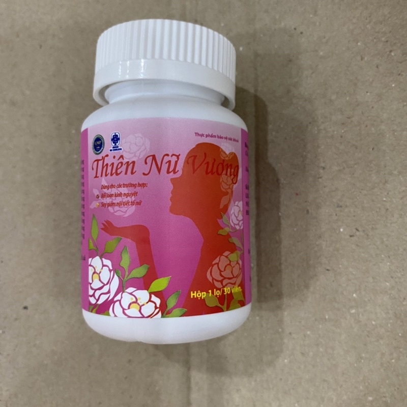 Viên uống điều kinh THIÊN NỮ VƯƠNG dùng cho phụ nữ bị rối loạn kinh nguyệt suy giảm nội tiết tố nữ tăng cường sinh lý nữ