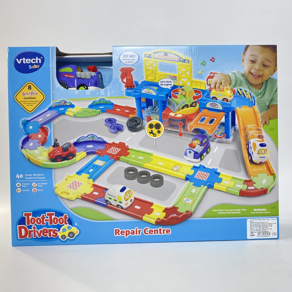 Đồ Chơi Trẻ Em Vtech TTD 80164813 Repair Center Trung Tâm Sửa Chữa Xe