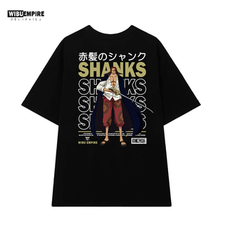 WIBU EMPIRE | Áo Thun Form Rộng Shank Tóc Đỏ | Anime One Piece - Áo Phông Unisex