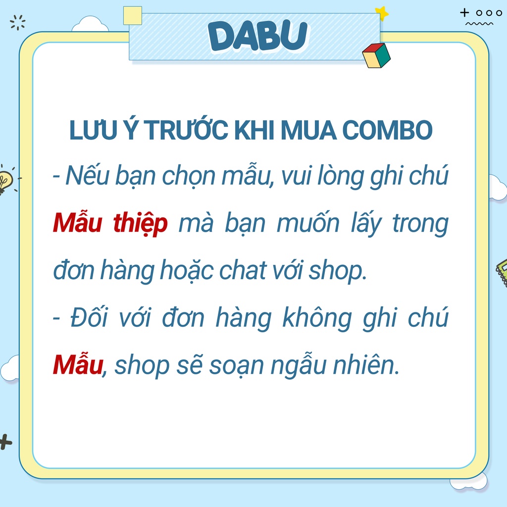 Combo 10 thiệp chúc mừng sinh nhật quà tặng happy birthday DABU thiệp họa tiết hoạt hình dễ thương cute