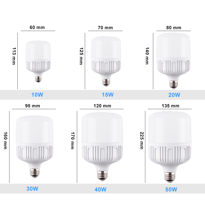 LED bulb, E27, White lighting,  50W, Energy saving, For living room, bedroom, Corridor, mall, factory, indoor lamp, New (YXC)