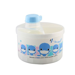 Hộp chia sữa bột tròn 4 ngăn KuKu