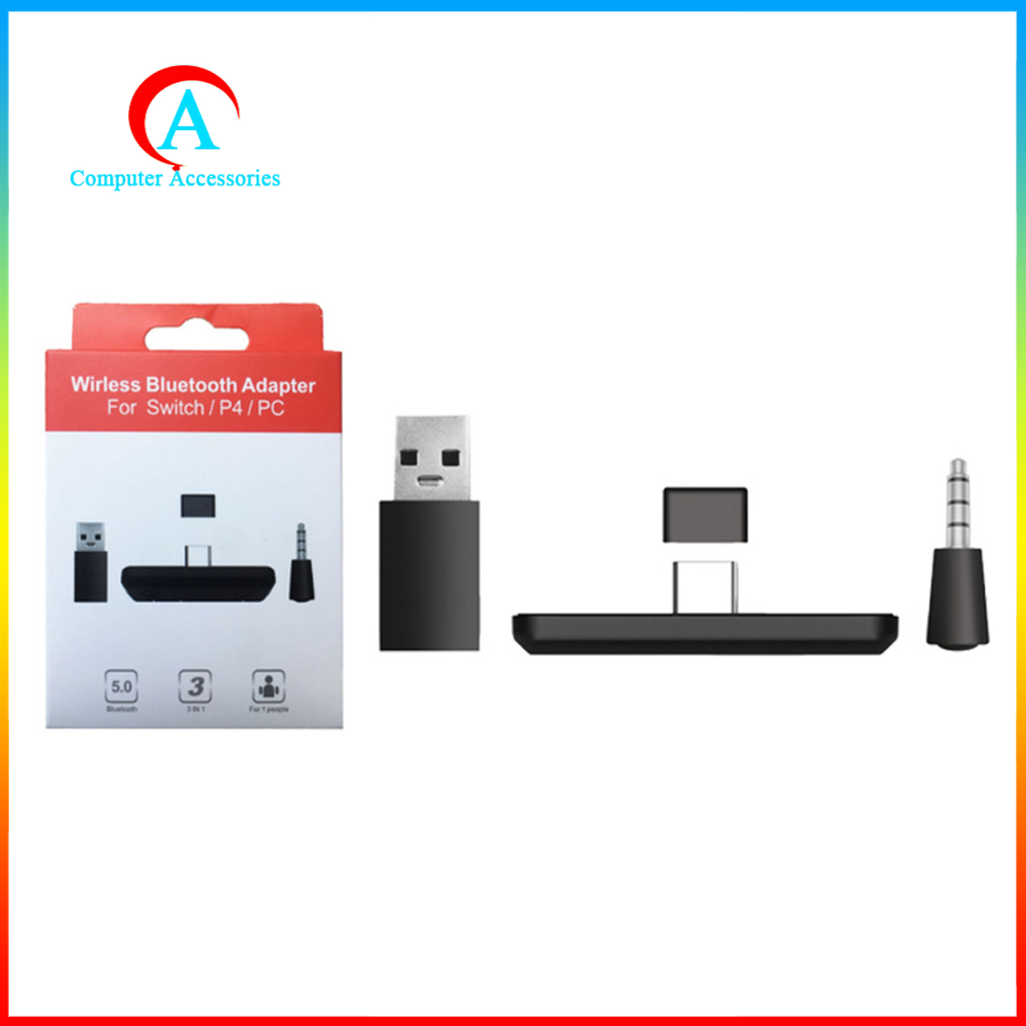 Bộ Thu Tín Hiệu Âm Thanh Bluetooth 5.0 2021 Cho Tai Nghe Ps4 / Pc | BigBuy360 - bigbuy360.vn