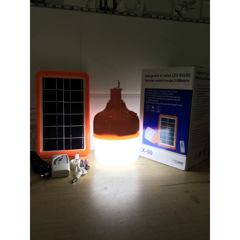 (NEW) JD-X50 Mẫu Mới 2021, Sáng Hơn-Bin Trâu Hơn. Đèn Buld Tích Điện Năng Lượng Mặt Trời | BigBuy360 - bigbuy360.vn