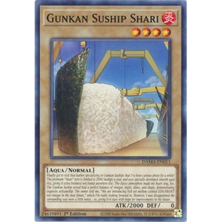Thẻ bài Yugioh - TCG - Gunkan Suship Shari / DAMA-EN011