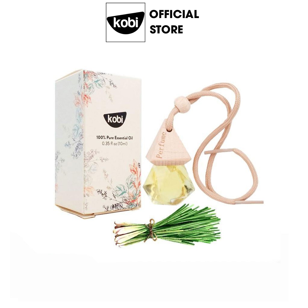 Tinh dầu treo xe ô tô Sả chanh Kobi nguyên chất - 8ml/chai