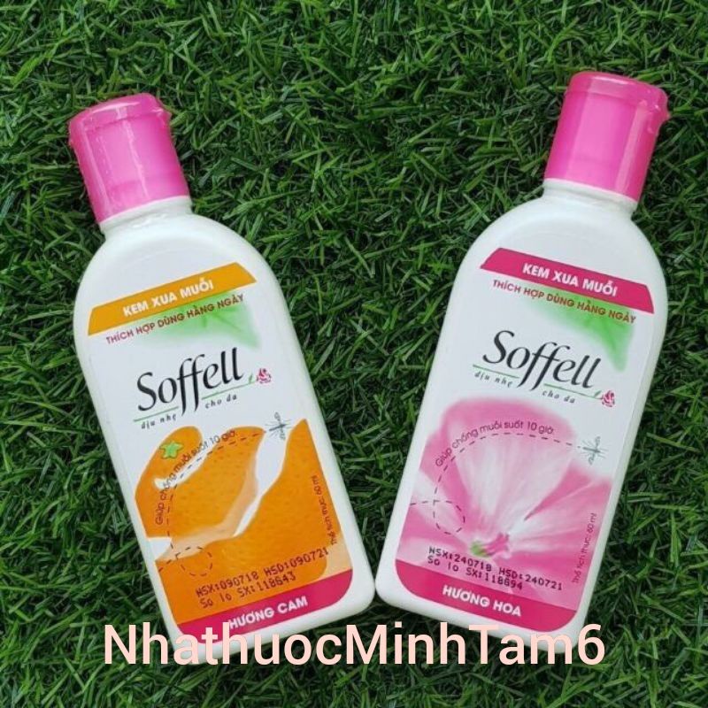 Soffell - kem xua muỗi dịu nhẹ cho da - Chai 60ml