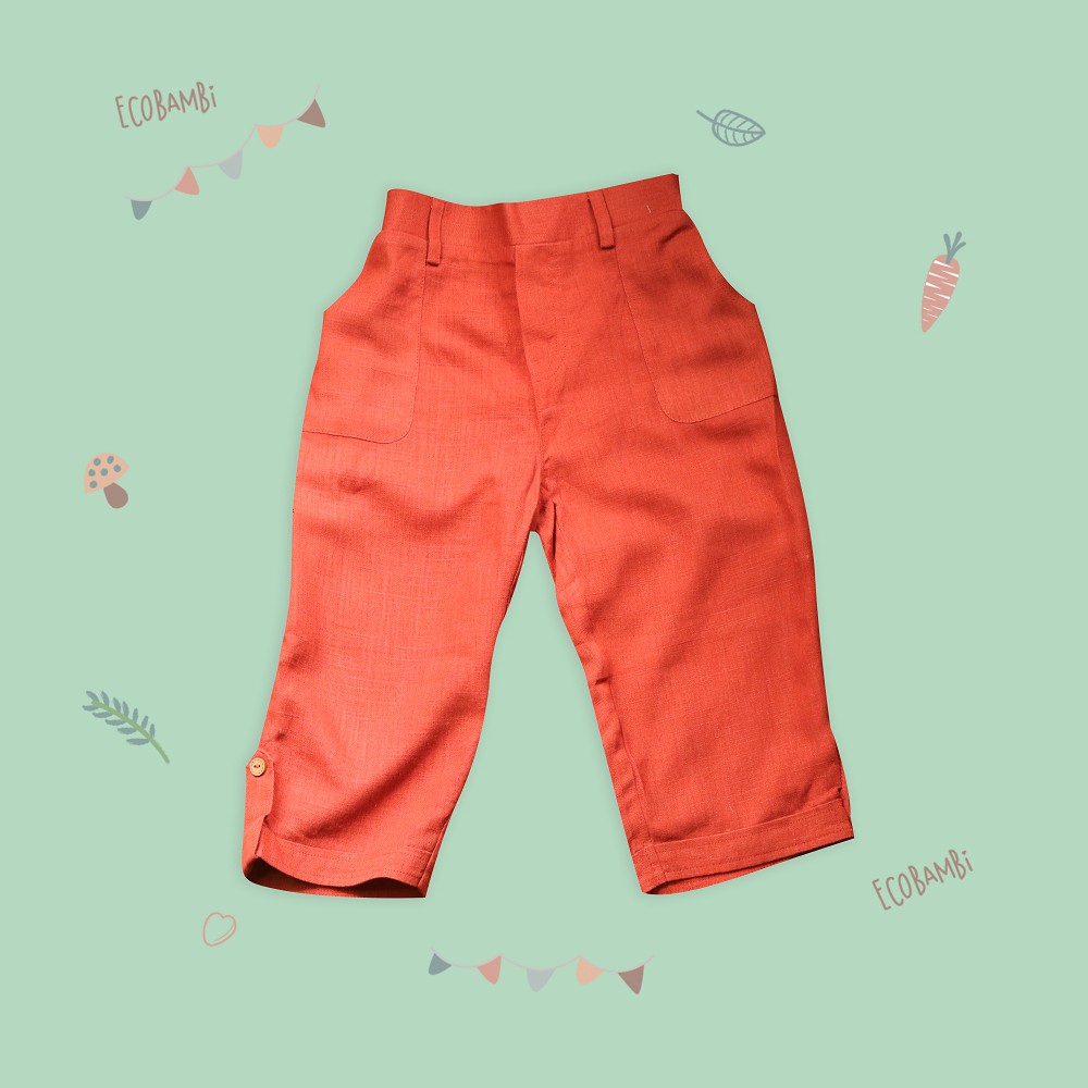 Quần dài linen unisex Ecobambi