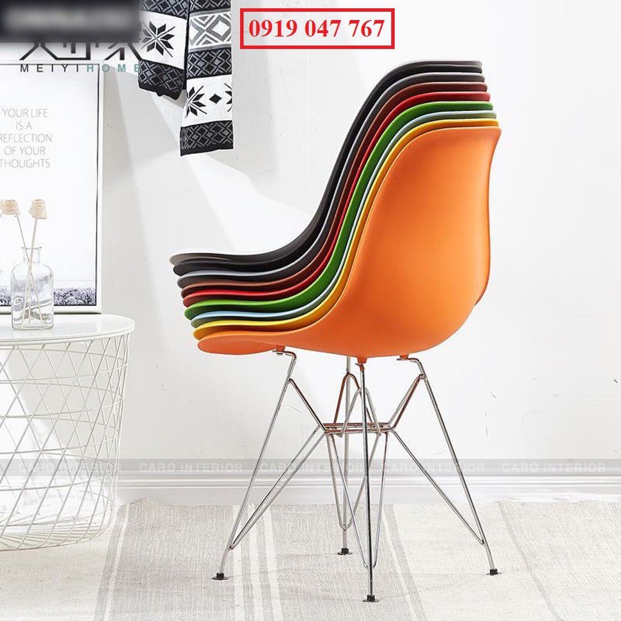 GHẾ NHỰA EAMES CHÂN SẮT 1028A | BigBuy360 - bigbuy360.vn