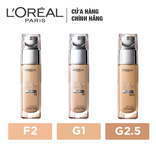 Kem nền mịn nhẹ dưỡng da dạng lỏng L'Oreal Paris True match Blendable Foundation 30ml | BigBuy360 - bigbuy360.vn