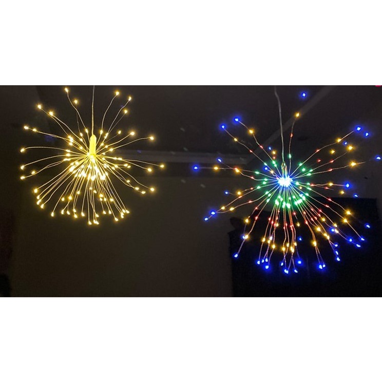 CỰC HOT Bộ 5 Chùm Đèn Led Vàng - Nhiều Màu, Pháo Hoa firework   - Trang trí tết, noel - Loại đẹp