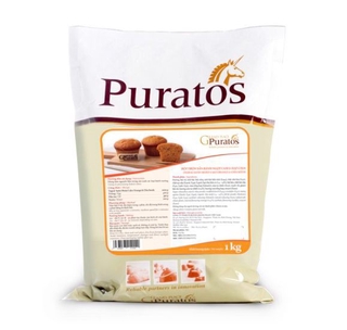 Bột trộn sẵn bánh moist cam & hạt chia puratos 1kg