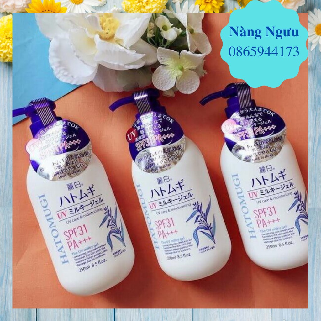 Sữa Dưỡng Thể Hatomugi, Cấp Ẩm, Chống Nắng, Kem Dưỡng Trắng Da Mặt và Body Số 1 Nhật Bản [Hàng Auth - Dưỡng Là Trắng] | BigBuy360 - bigbuy360.vn