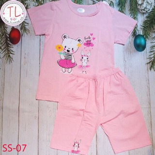 Combo 3 bộ thun coton xịn cho bé gái