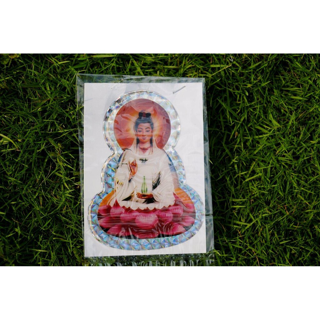 Tấm Decal dán xe Phật Tổ - Bồ Tát phản quang 3D dán xe | BigBuy360 - bigbuy360.vn