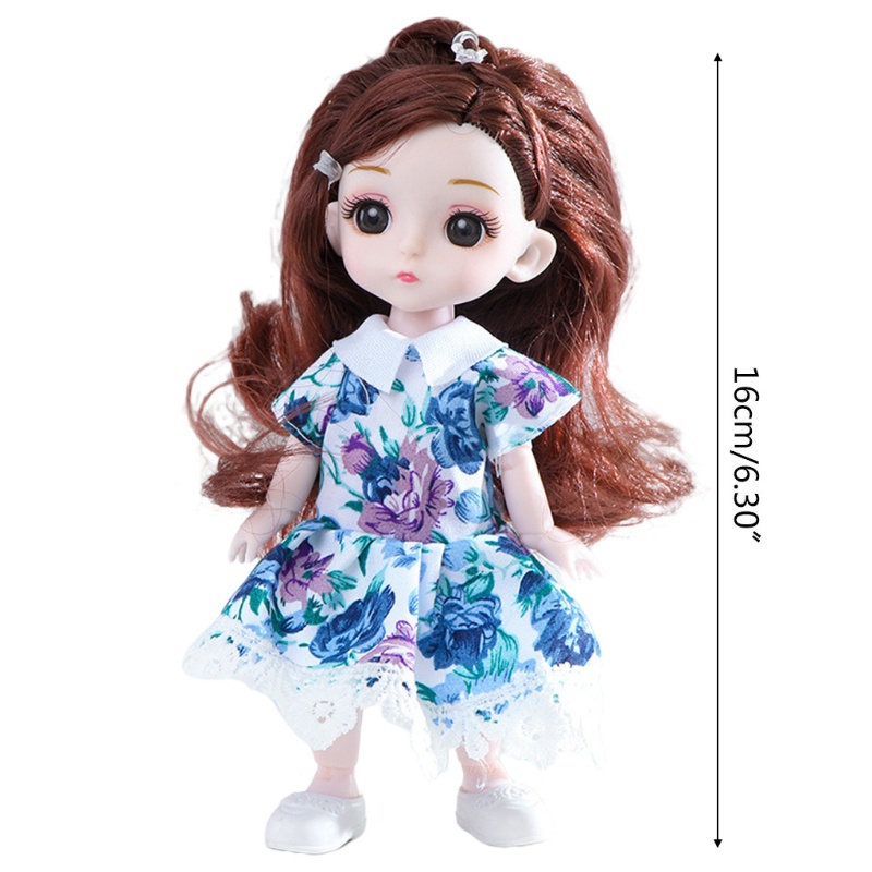 Đầm Hóa Trang Công Chúa Dành Cho Búp Bê 6 Inch 16Cm