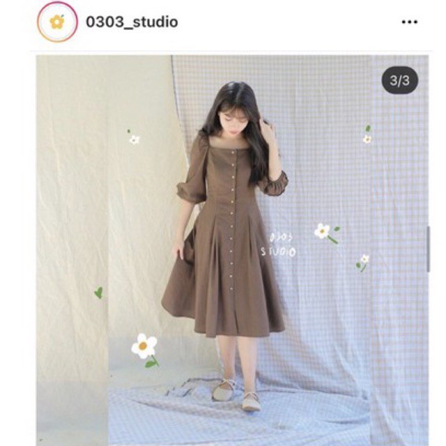 Váy linen 0303 studio