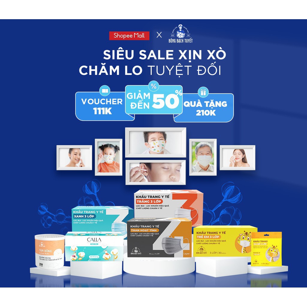 Bông làm sạch da Calla Sạch Sâu. phân loia5 500gan và 1kg.