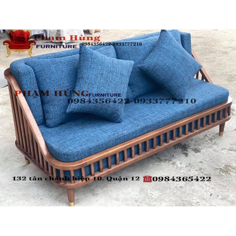 sofa gỗ nệm cao cấp