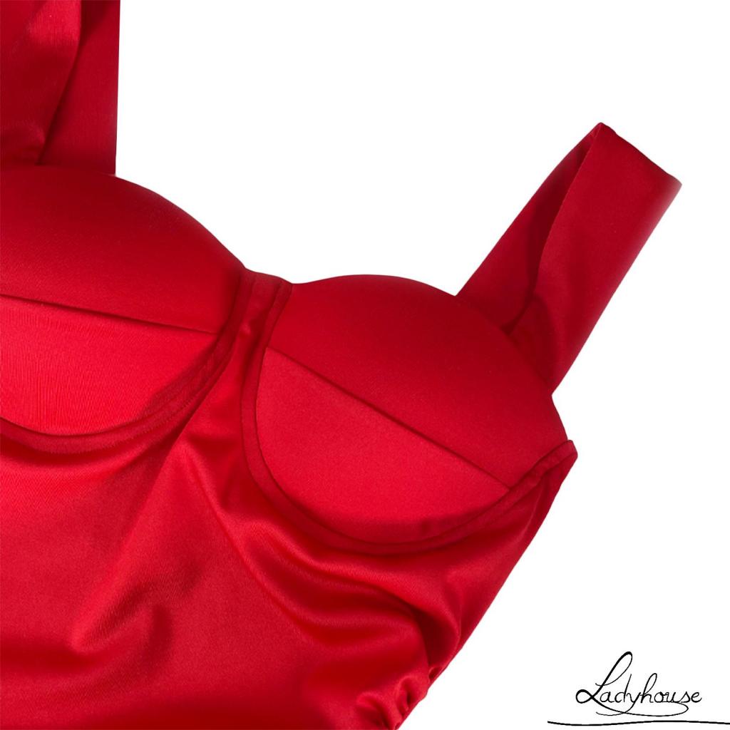 Đầm Ngắn Ôm Hông Không Tay Hở Lưng Màu Trơn Cho Nữ