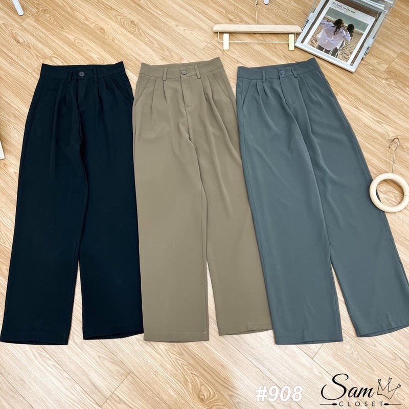 Quần vải suông 908 hàng quảng châu chất cắt hàn Mao Mao Boutique