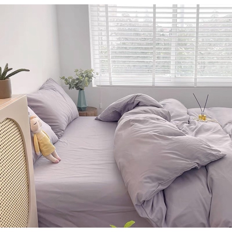 Bộ chăn ga giường TC notag 2022, set 4 món cotton tici đủ size free bo chun MỚI