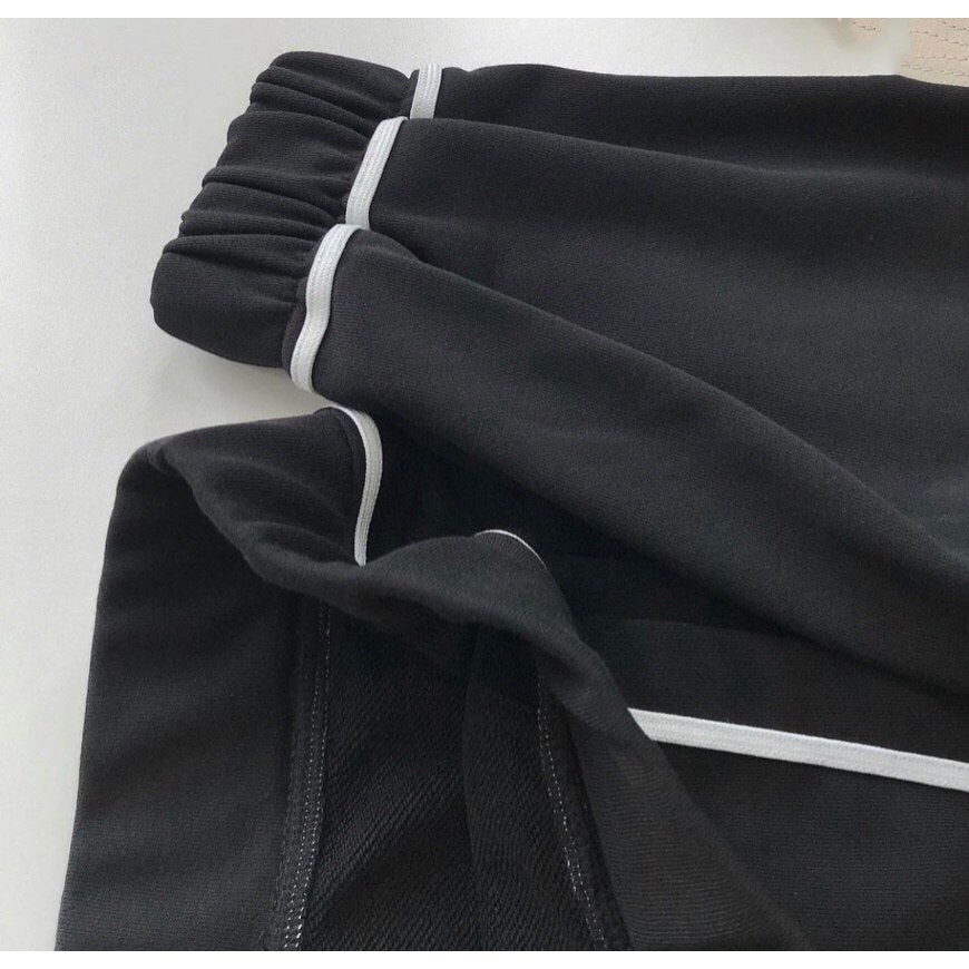 Áo Khoác Nỉ Unisex Ulzzang Viền Trắng, Áo Hoodie Sweater Bông Form Rộng Basic NinaStore | BigBuy360 - bigbuy360.vn