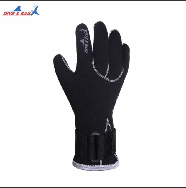 Bao tay lặn biển dày 3mm cao su neoprene có gờ nhám chống trợt, bao tay bảo hộ đánh bắt hải sản