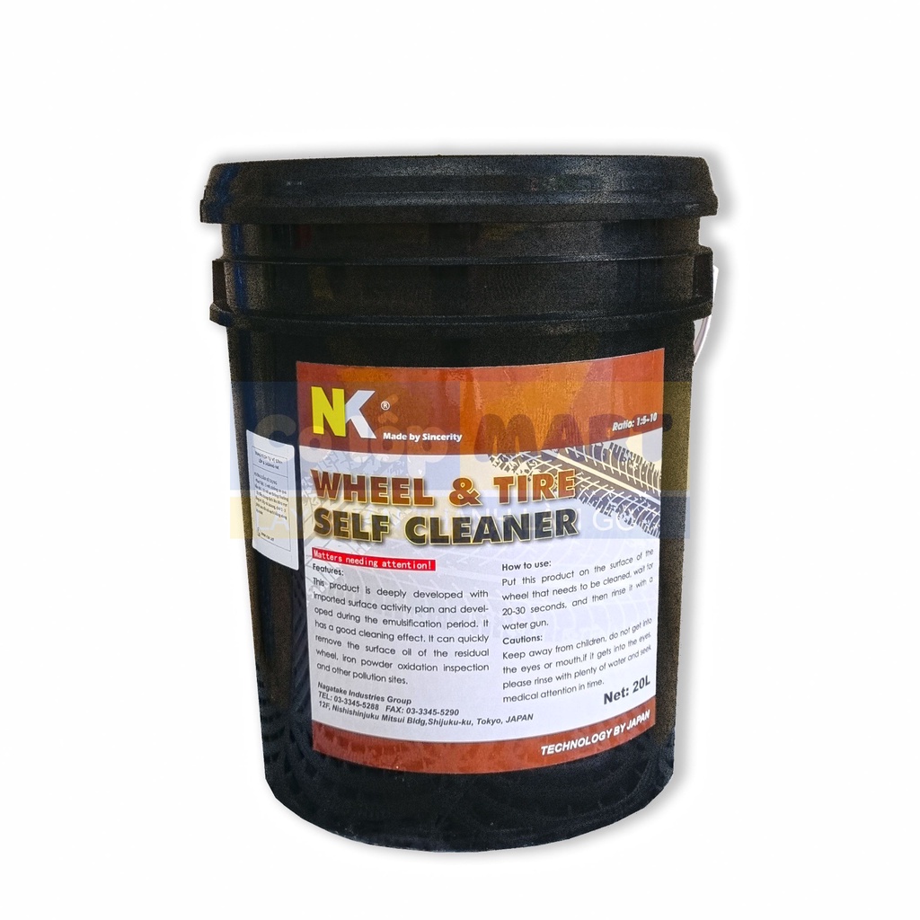 Dung Dịch Tự Vệ Sinh Lốp Và Lazang NK - Xô 20L - Wheel & Tire Self Cleaner