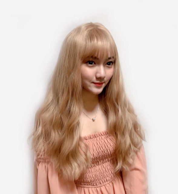 Tóc giả nữ hàn quốc ❤FREESHIP❤ Tóc giả nguyên đầu xù lửng, C8184, TẶNG KÈM LƯỚI TRÙM