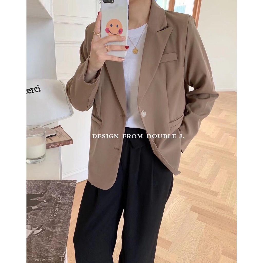 Áo Blazer double túi hến (6047) (Ảnh/Video tự chụp)