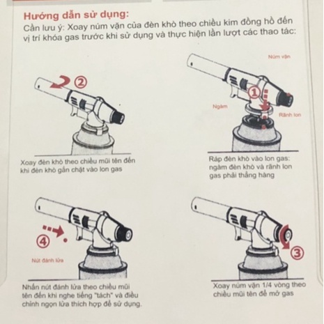 Khò Ga Mini Namilux Dùng Lon Ga Du Lịch - Đầu Khò Đa Năng Cầm Tay