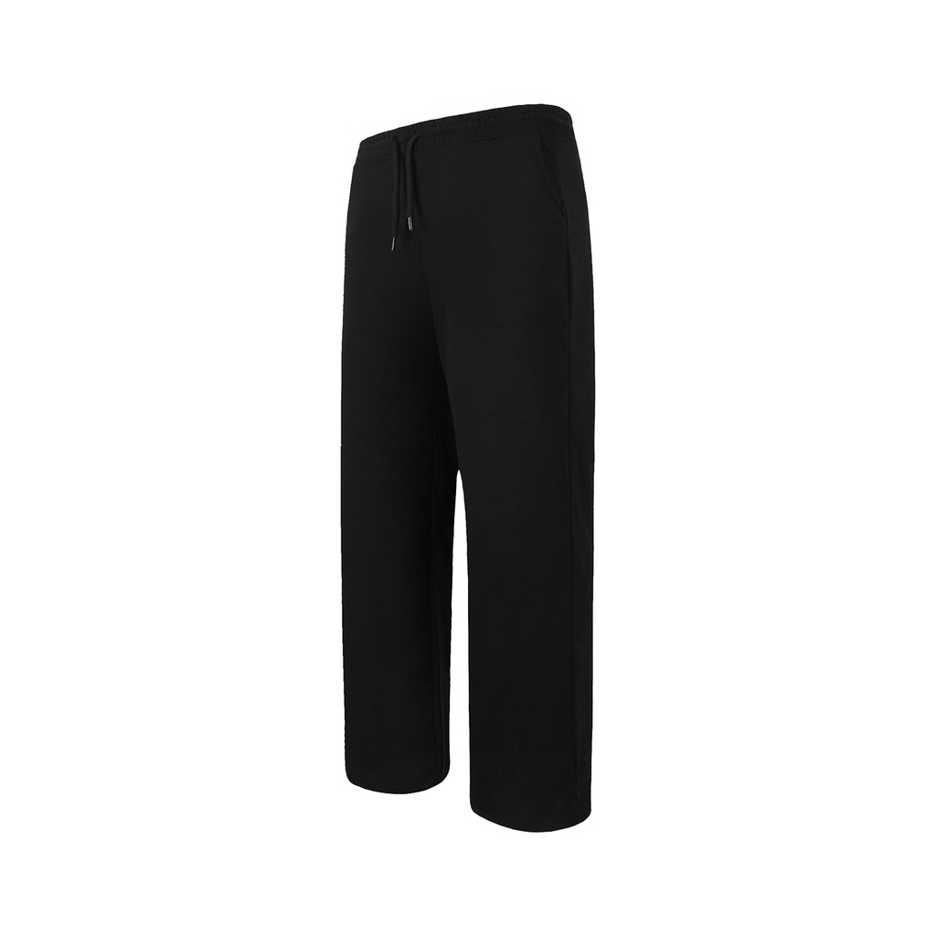 Quần Thun Trơn Dây Đen Unisex Chất Liệu 100% Cotton Form Suông Rộng Thoải Mái Phong Cách Đơn Giản