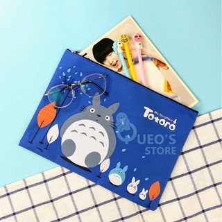 Túi Canvas Đựng Giấy A4 Totoro