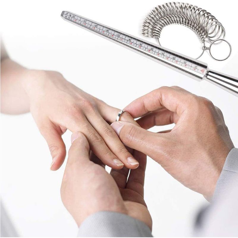 Bộ 11 Món Dụng Cụ Đo Kích Thước Nhẫn Cao Su Chuyên Dụng