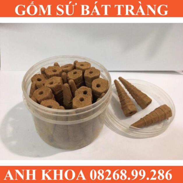 Trầm hương khói ngược toà tháp đốt siêu lâu từ 30-40p - Gốm sứ Bát Tràng Anh Khoa