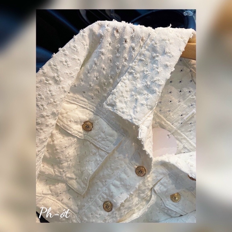 Áo khoác jean xù QCCC