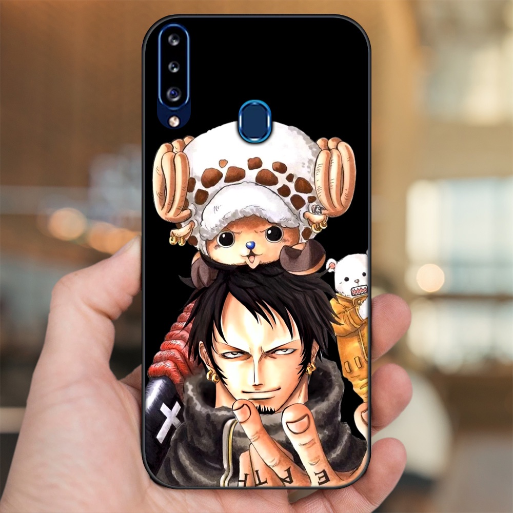Ốp lưng Samsung A20S viền đen in hình Law One Piece