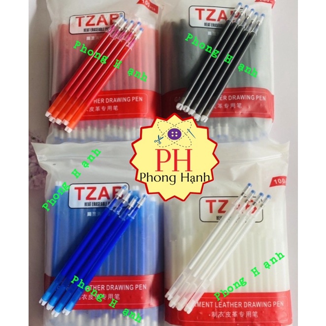 (Giá Sỉ) Ruột Bút Ủi Bay-Bút Vẽ lên vải (1 bịch 100 cây)