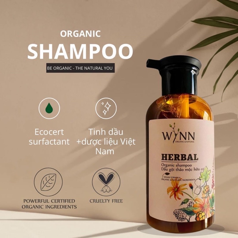 Dầu gội Organic Wynn, Organic Shampoo