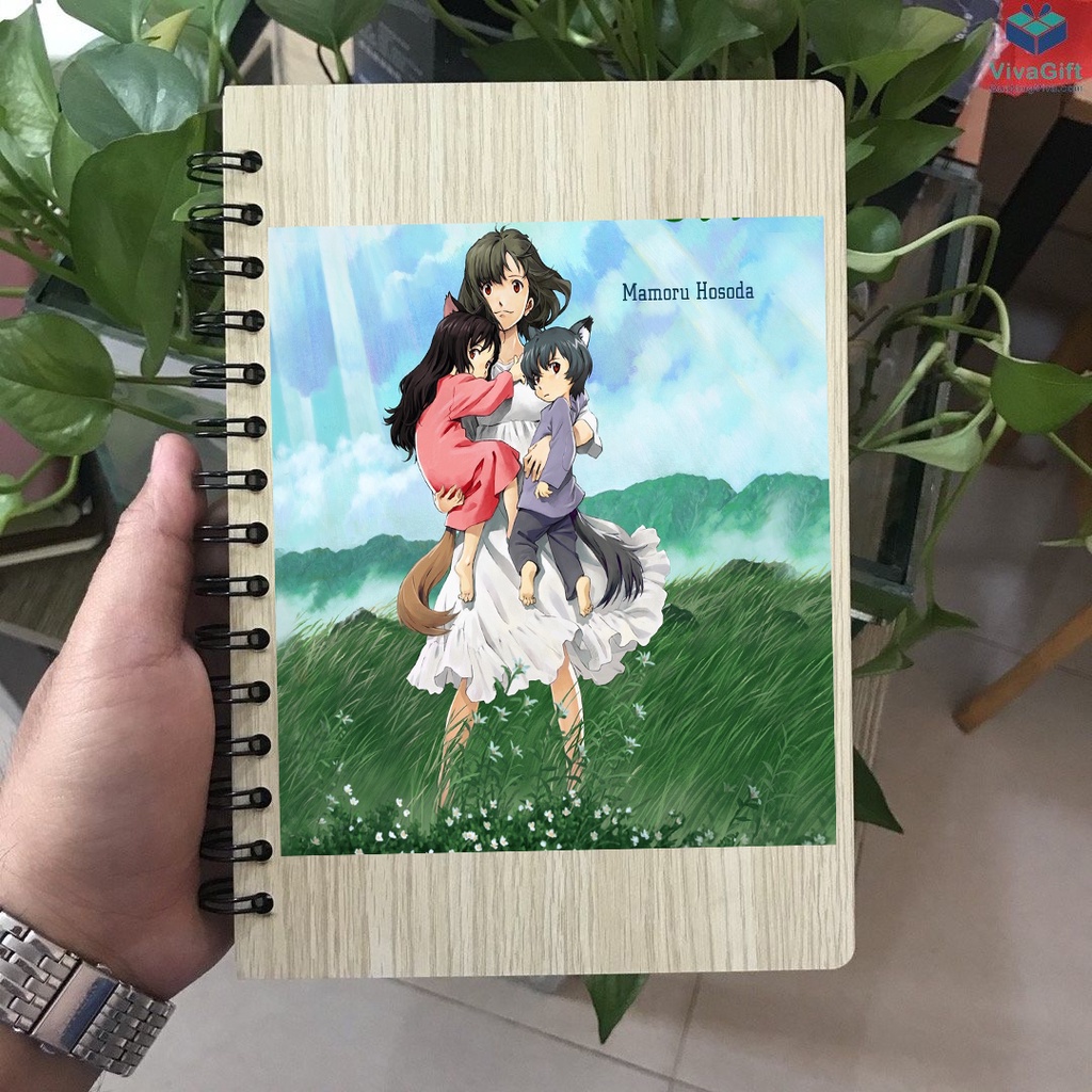 Notebook Ame&Yuki những đứa con của sói (tặng kèm bookmark và postcard)