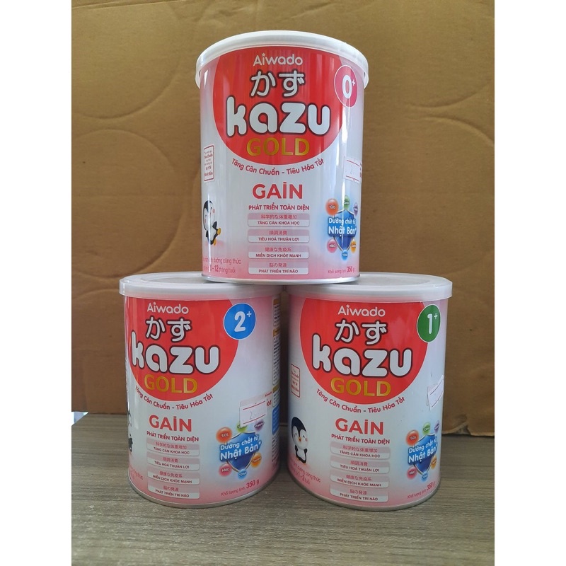 Sữa bột Kazu Gold Gain số 0+,1+, 2+ 810g - date 2024