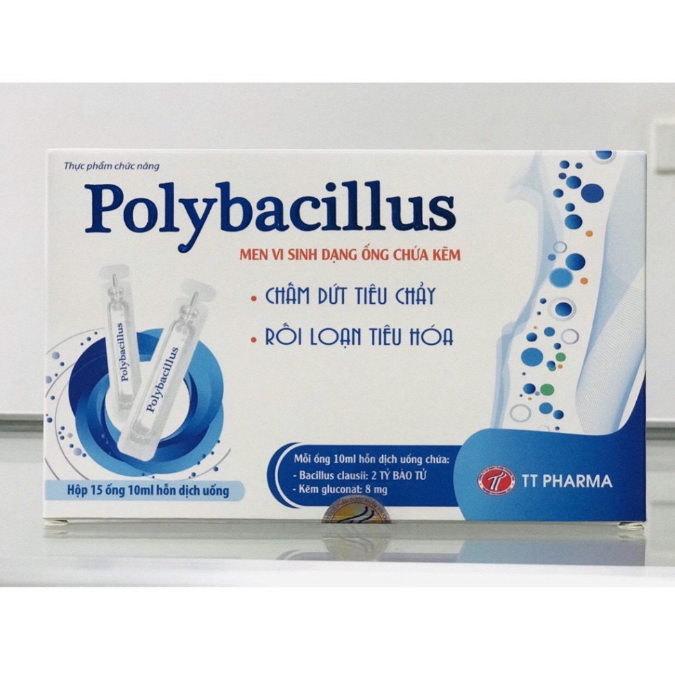 Men tiêu hóa dạng nước - POLYBACILLUS - Phòng ngừa và hỗ trợ điều trị tiêu chảy, rối loạn tiêu hóa.