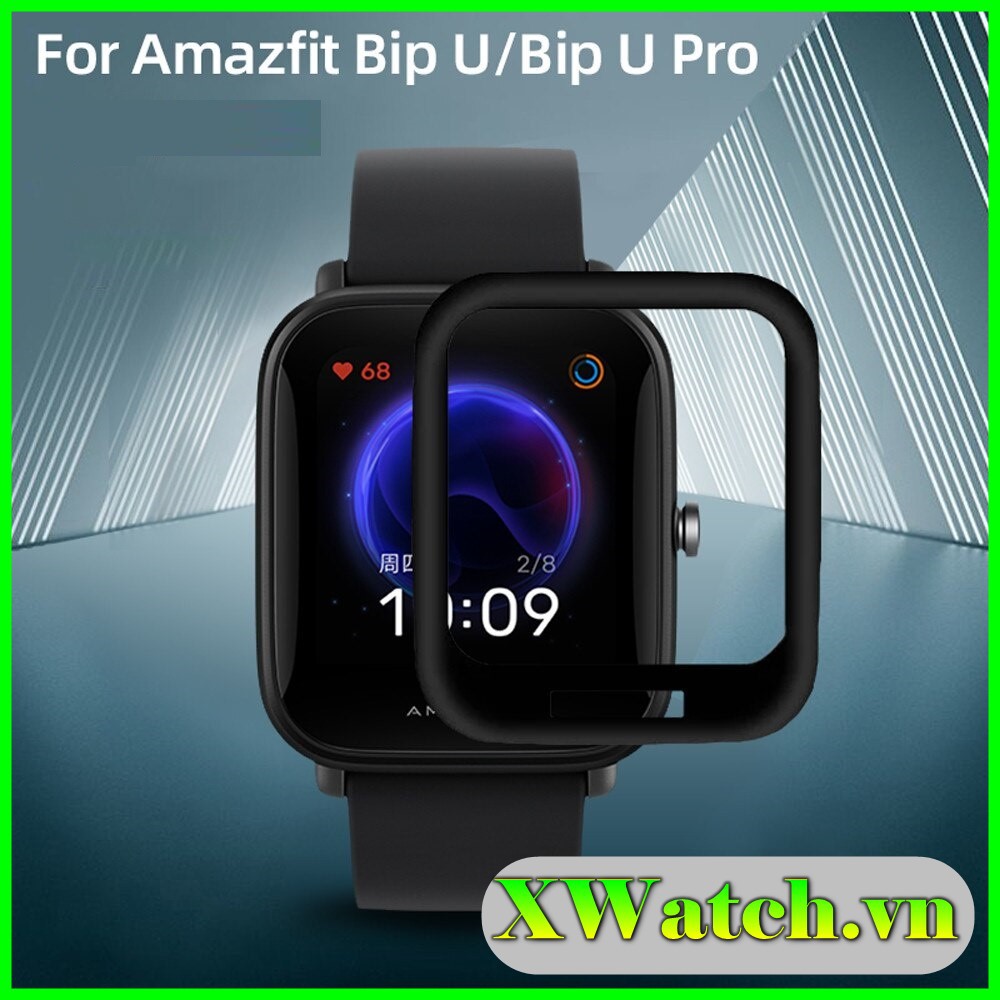 Miếng dán cong 3D Full màn Xiaomi Amazfit BIP / Bip U / U pro chống xước