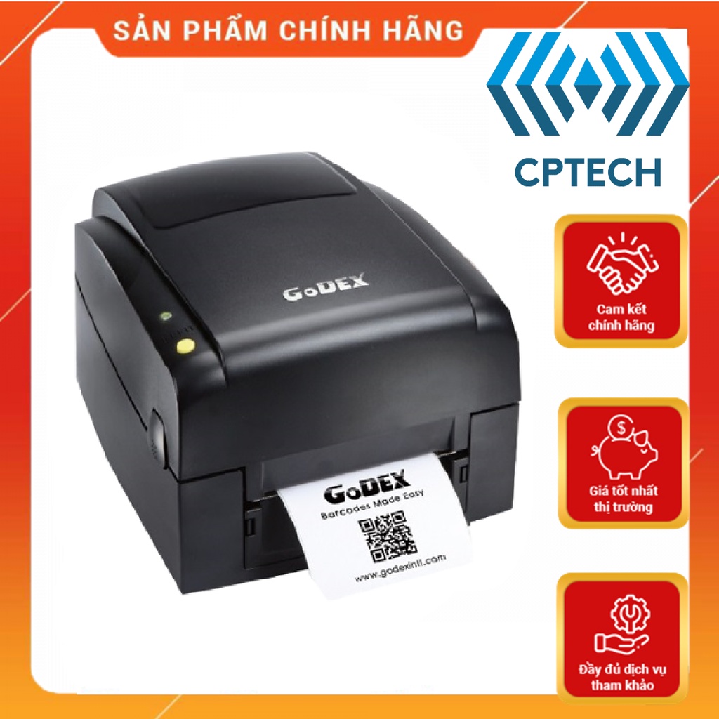 Máy in tem nhãn, in mã vạch Godex Ez130