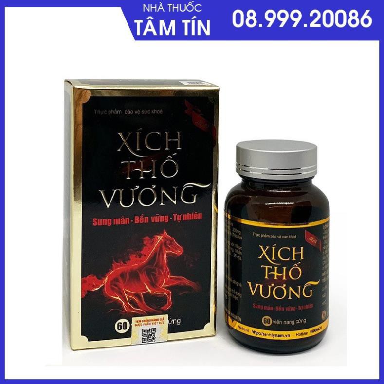 [CHÍNH HÃNG] Xích Thố Vương - Thực phẩm bảo vệ sức khỏe giúp bổ thận tráng dương hộp 60 viên