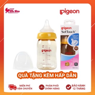 Bình sữa Pigeon cổ rộng cai cấp 160/240ml