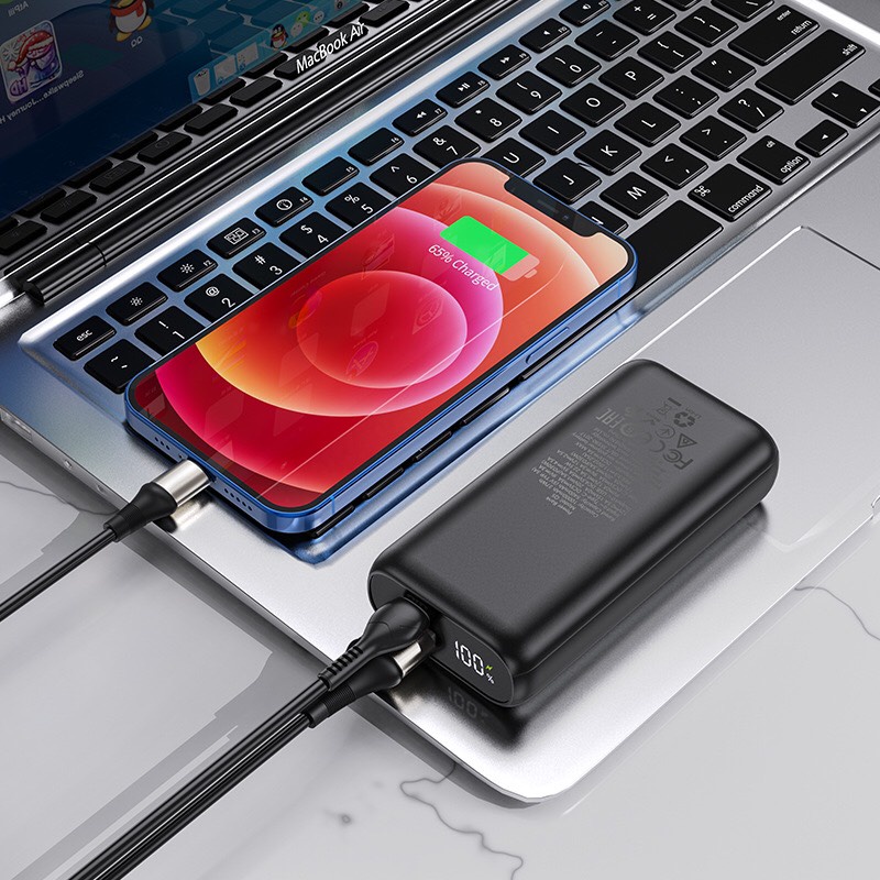 Pin sạc dự phòng Hoco Q5 sạc nhanh 30w PD+QC3.0 dung lượng 10000mAh có đèn led báo dung lượng