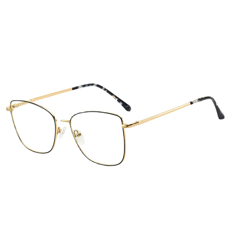 Kính mắt mèo gọng kim loại chống bức xạ phong cách Hàn Quốc thời trang cho nữ